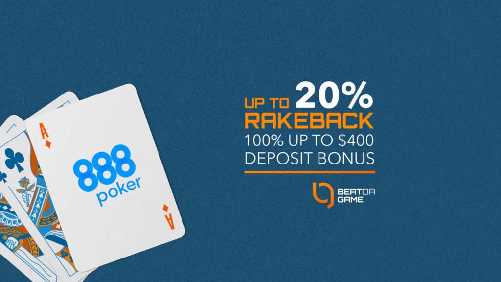 888poker deal 20% rackeback