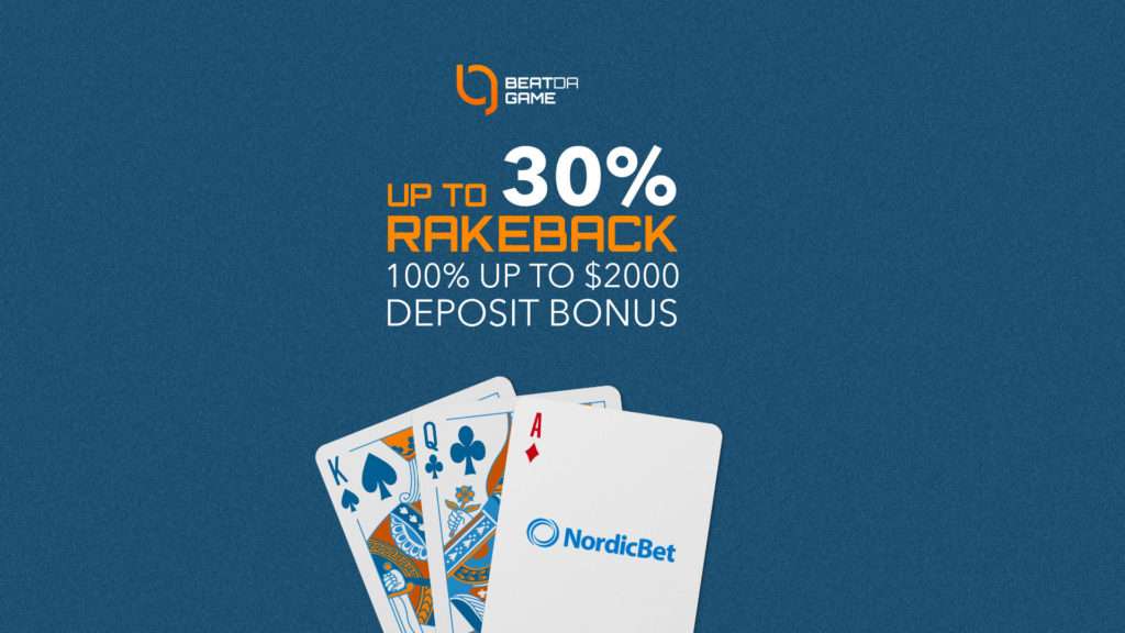 nordicbet deal 30% rackeback