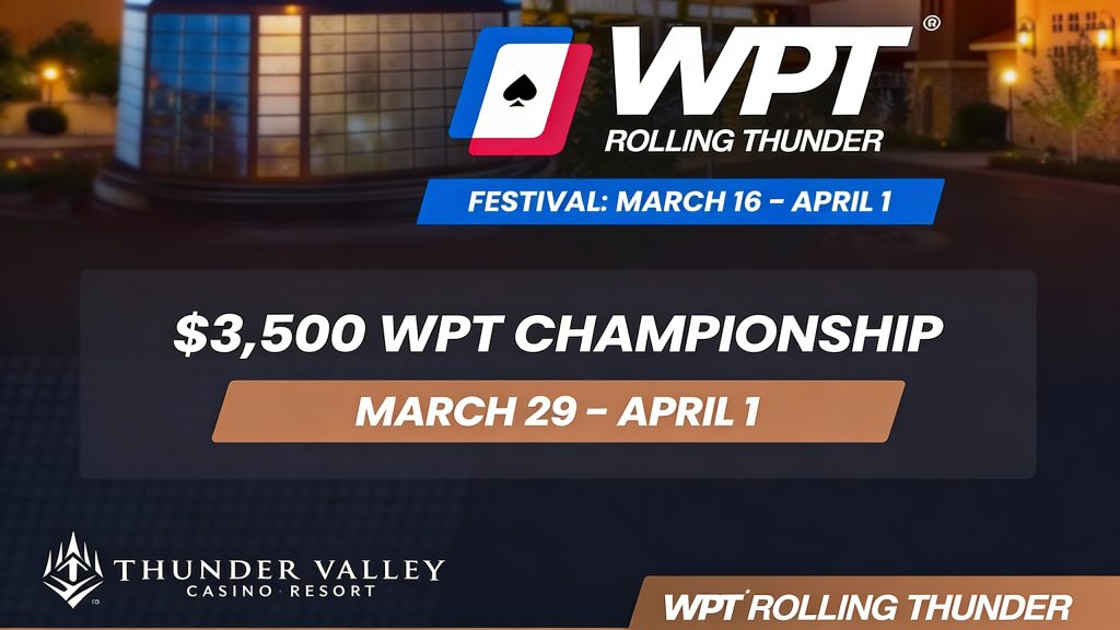 WPT Rolling Thunder Event: Patterson Leads Early, Nine Winners Announced