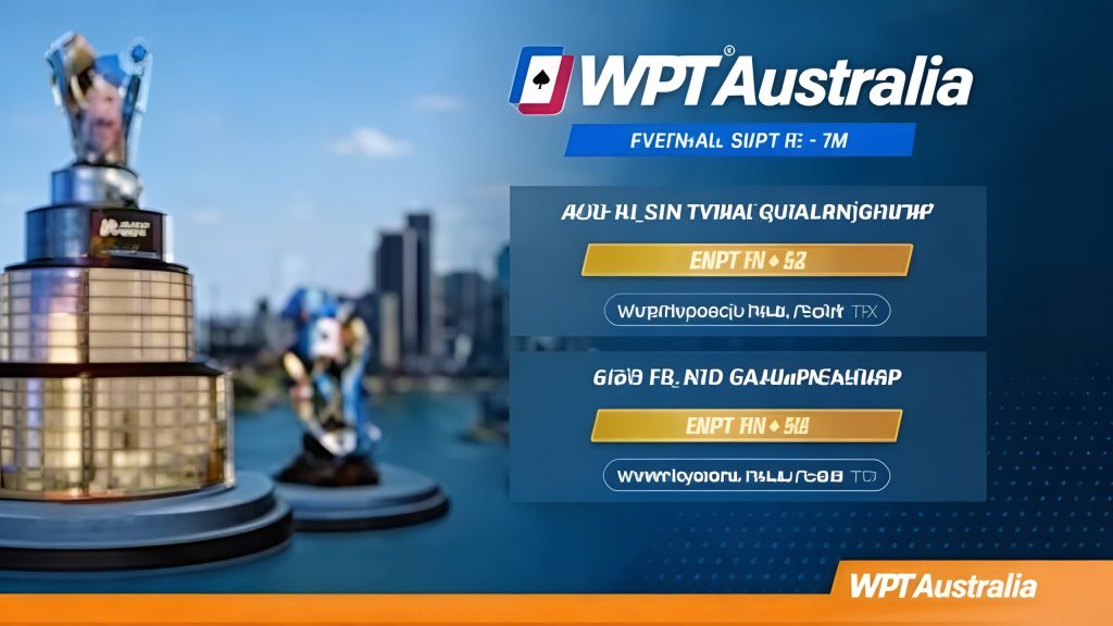 WPT Australia Festival Announced, Set to Attract Top Poker Professionals