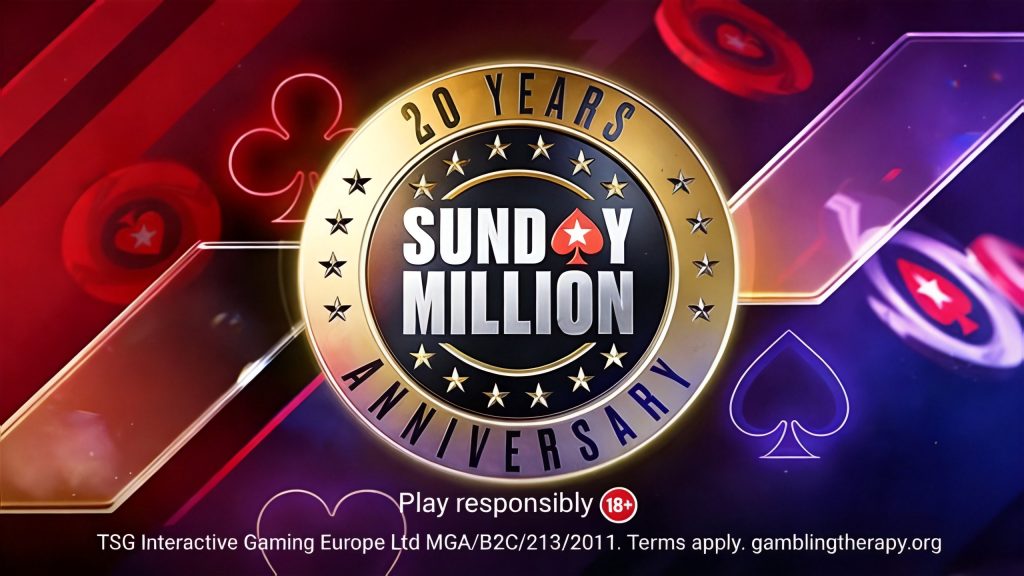 PokerStars Sunday Million 20th Anniversary Phase 1 Events Continue Through the Week
