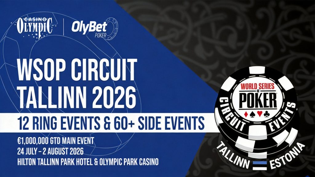 WSOPC Heads Back to Tallinn with €1 Million Guaranteed Main Event