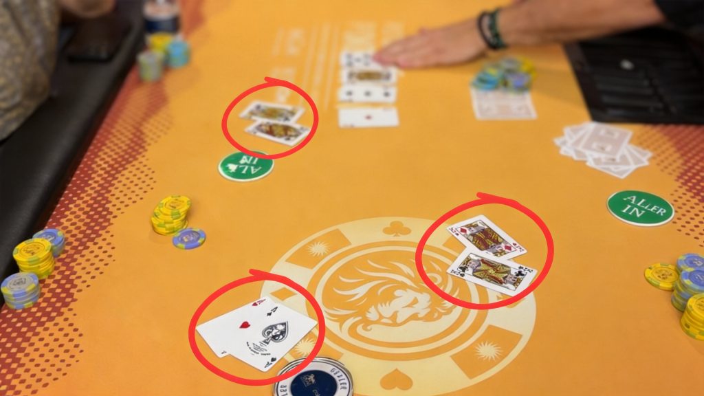 Aces Hold Up in Rare Three-Way Cooler at Potomac Summer Poker Open
