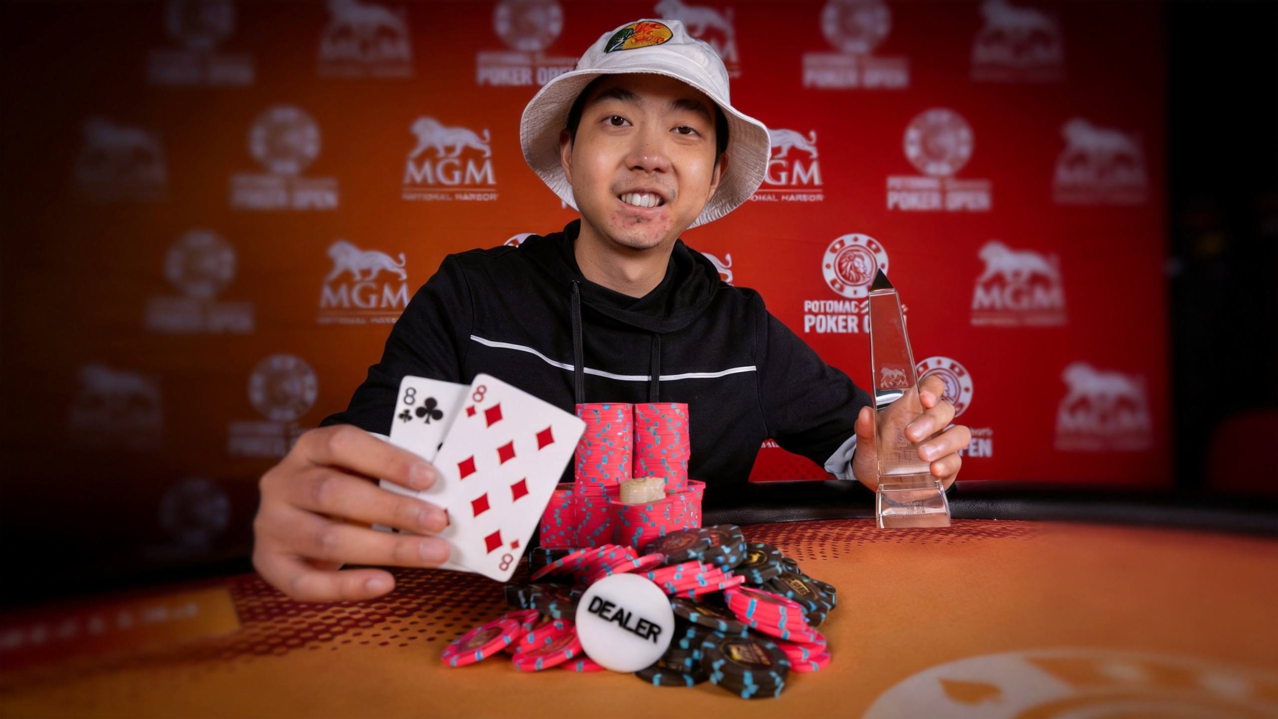 Andrew Chang Wins Title on High Card After Five-Way Chop at Potomac Summer Poker Open