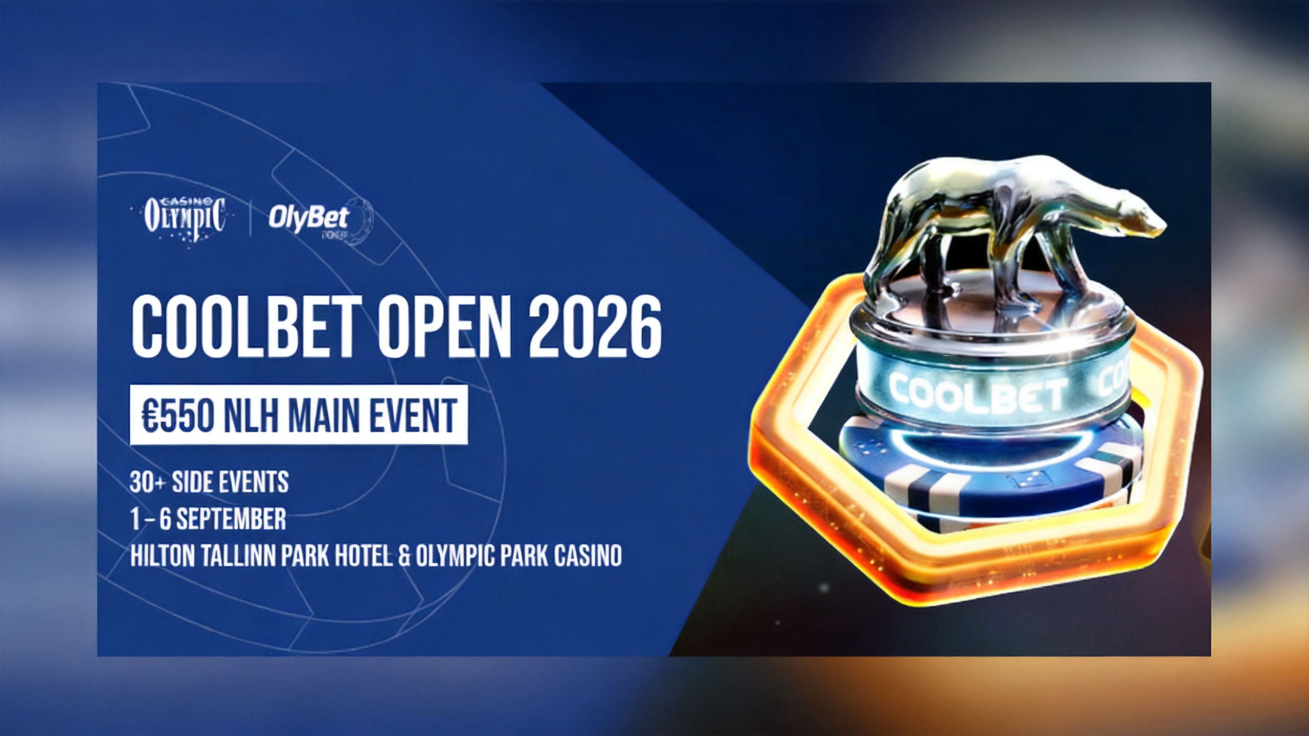 Coolbet Open Returns to Hilton Tallinn Park for Ninth Edition