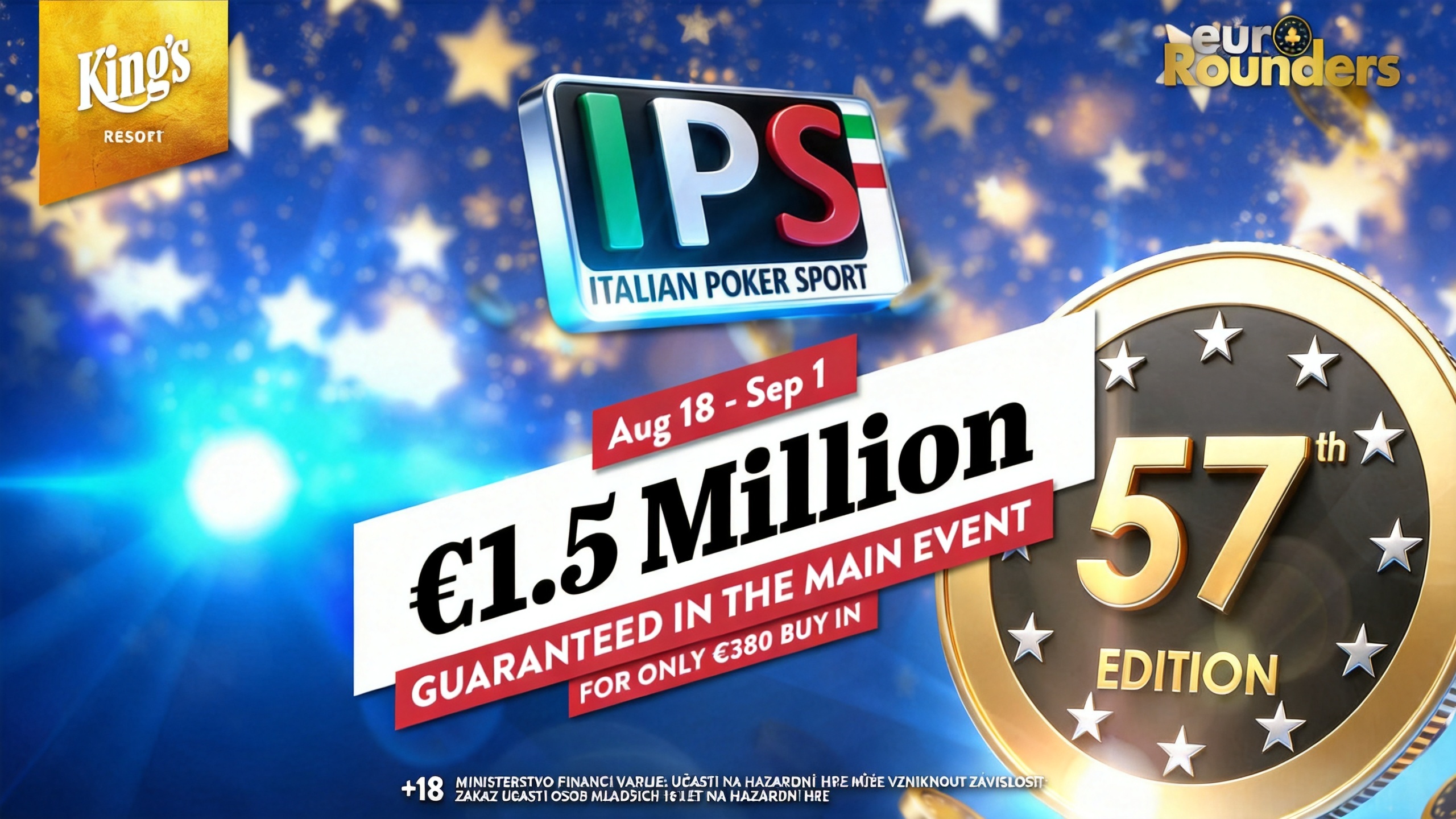 King's Resort to Host IPS Summer Edition with €1.5M Guaranteed Main Event