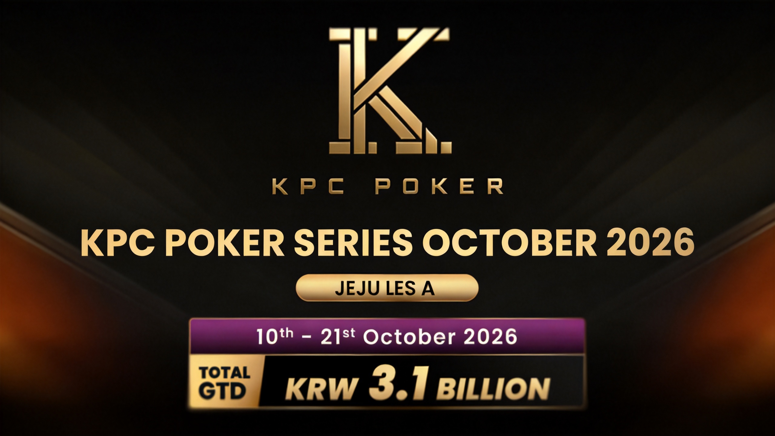 KPC Poker Debuts Unified Brand With $2.3M Guaranteed Jeju Festival