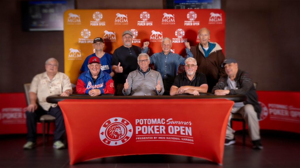 Nine-Way Chop Ends Super Seniors Event Early at Potomac Summer Poker Open