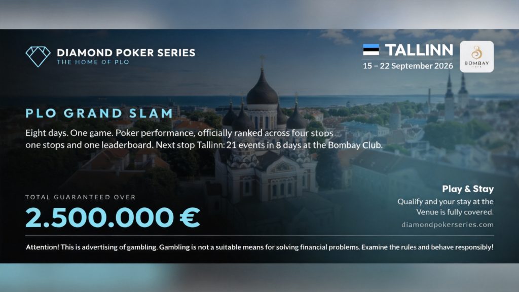 PLO Grand Slam Returns to Tallinn With Two €1M Guarantees