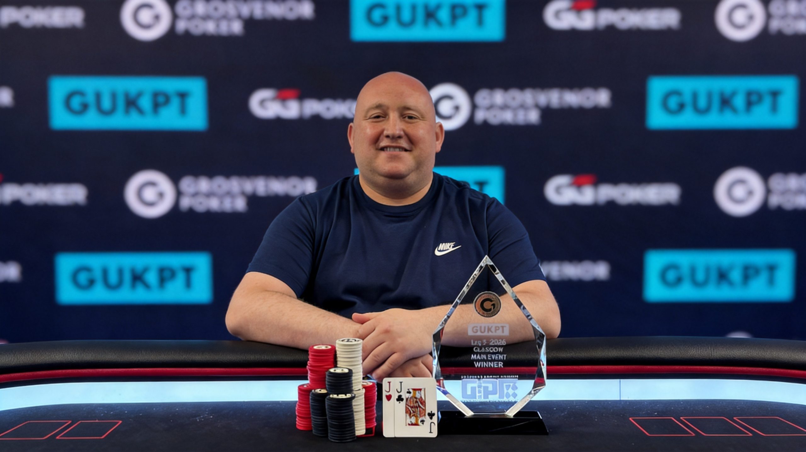 Train Driver Bernie McGinlay Wins Inaugural GUKPT Glasgow Main Event