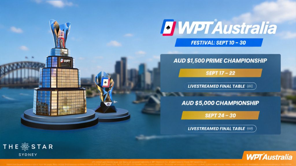 WPT Returns to Sydney for Three-Week Australian Festival