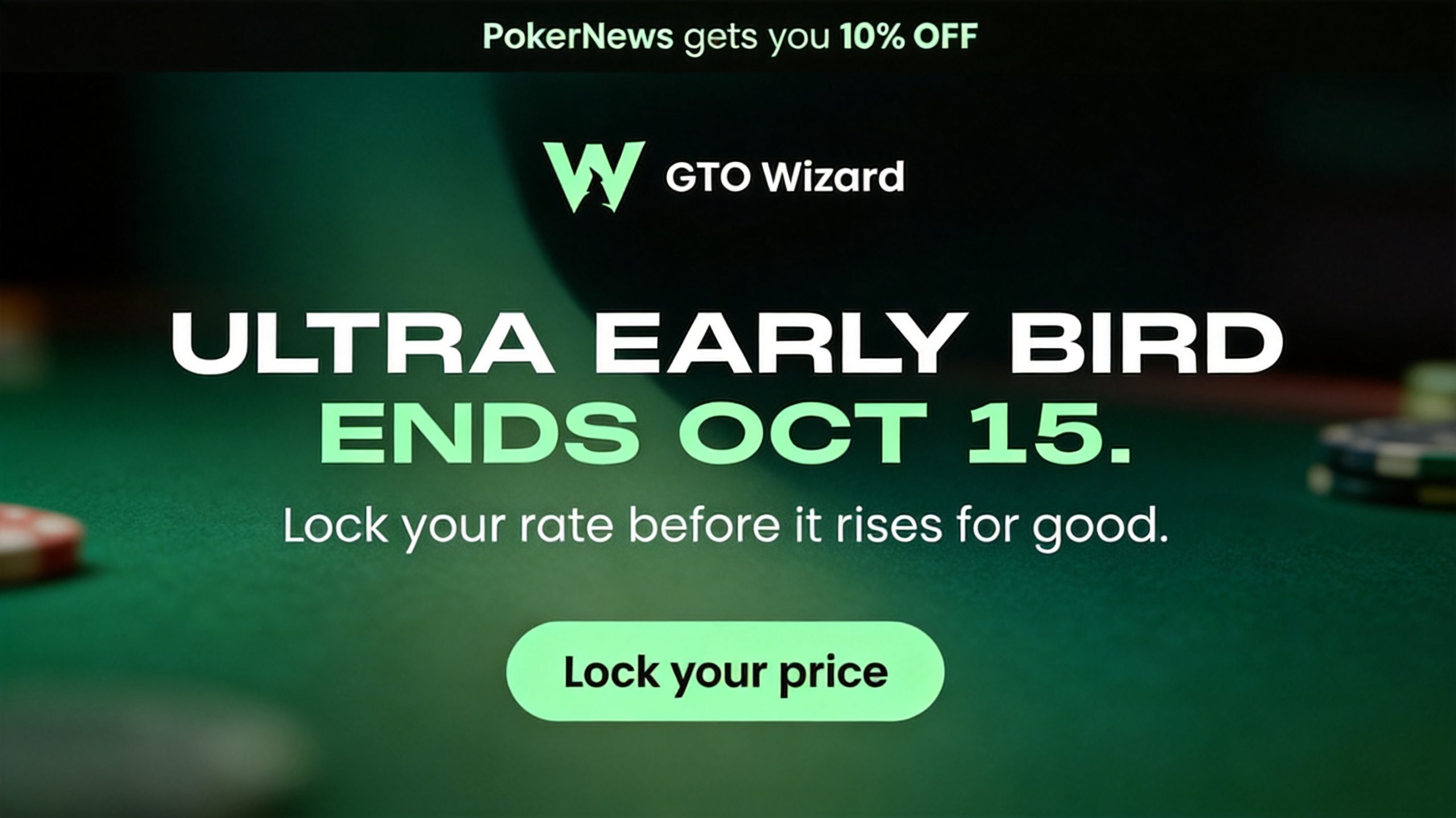 GTO Wizard Ultra Early Bird Pricing Ends October 15