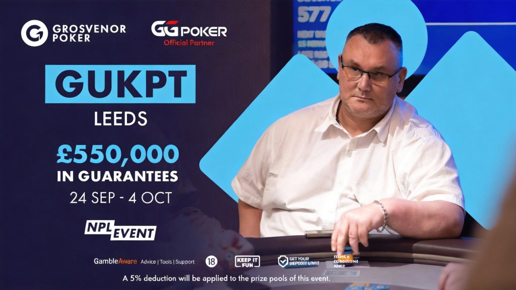 GUKPT Leeds 2026 to Guarantee Over £550,000 in Prize Money