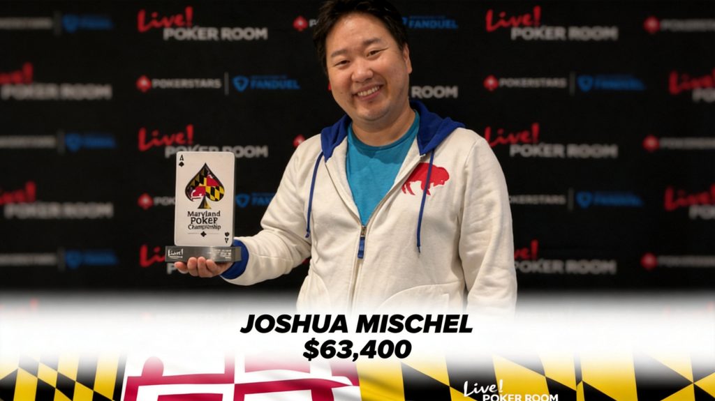 Joshua Mischel Wins Maryland State Poker Championship Event #2 Ahead of Main Event