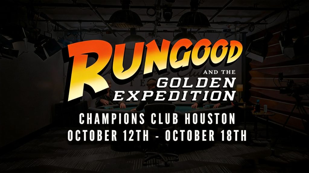 RunGood Poker Series Heads to Champions Club Houston in October
