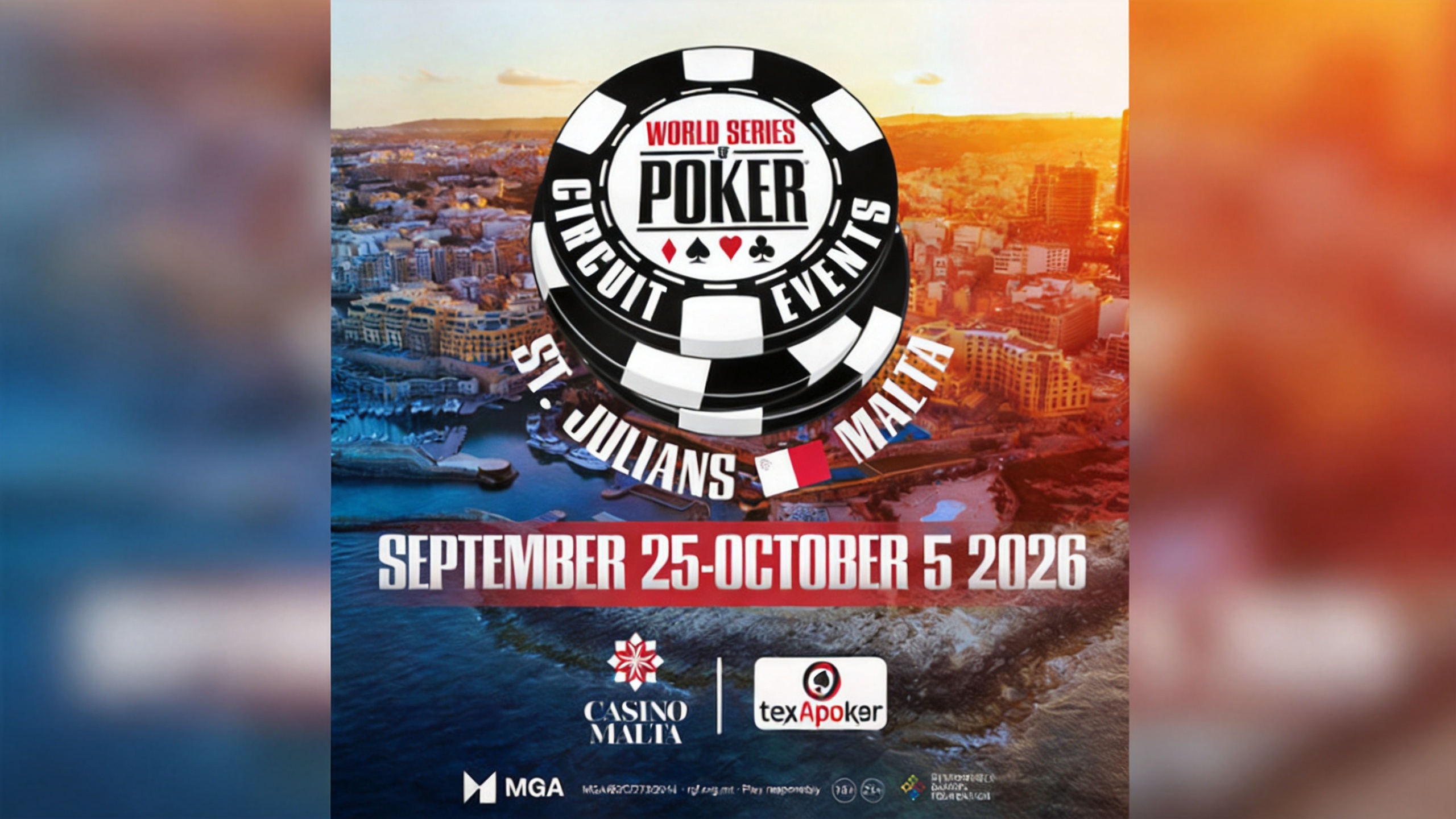 WSOP Circuit Set to Debut in Malta with €1,500 Main Event