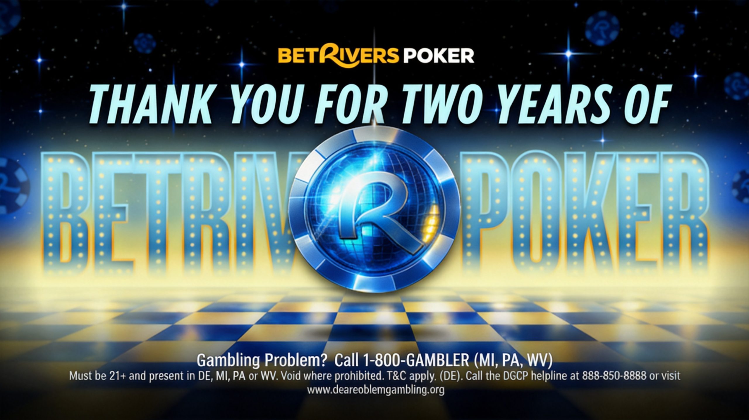 BetRivers Poker Marks 2nd Anniversary with Week-Long Promotions