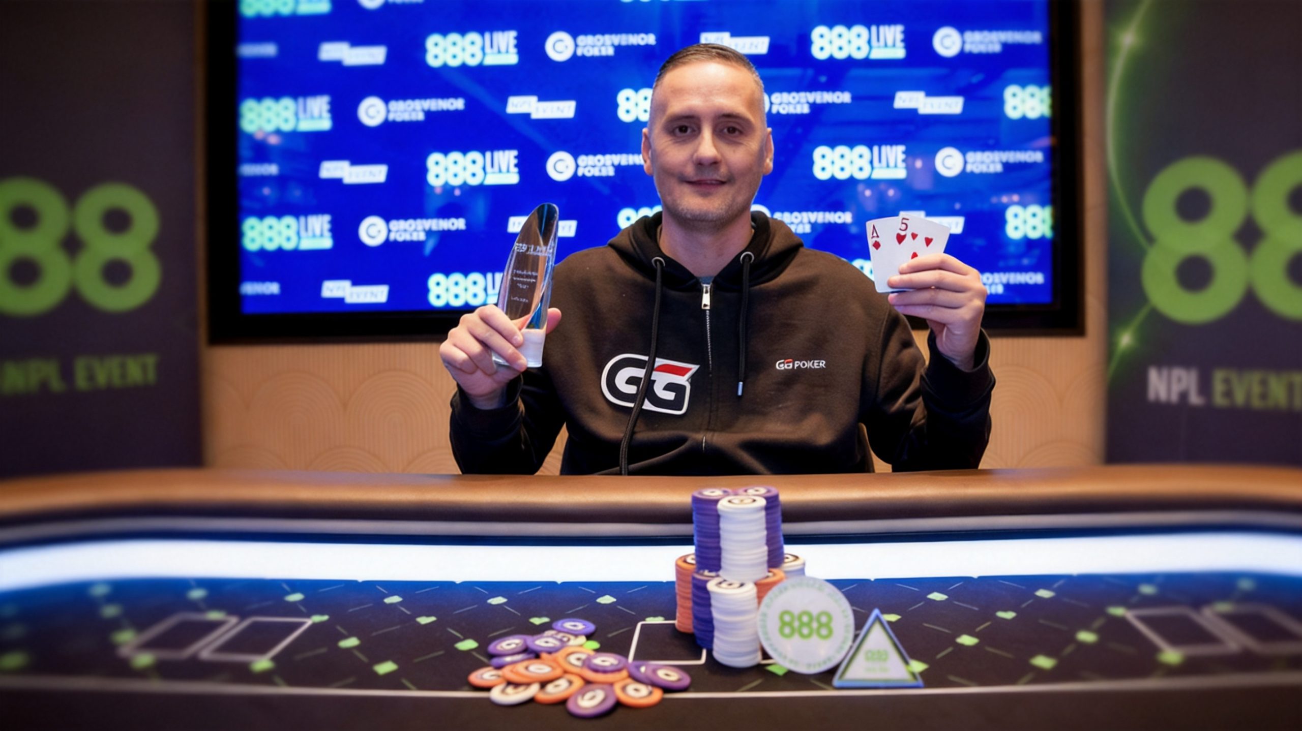 Bryan Taylor Wins 888LIVE London £2,000 High Roller Title