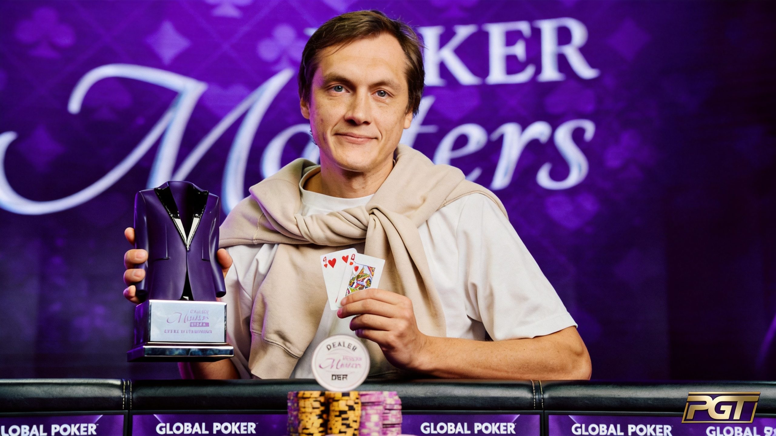 Zavorotnijs Wins $10K Poker Masters Title After Full House Cooler